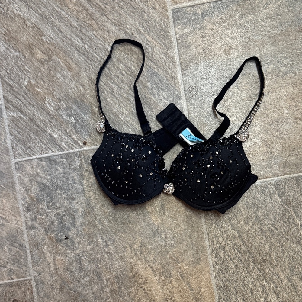 Marciano Black Beaded Bra